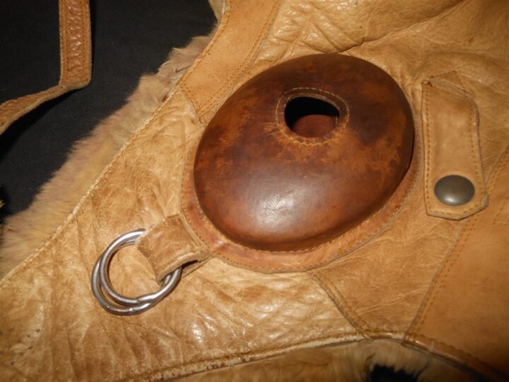 WW II Imperial Japanese Army – LEATHER FLIGHT HELMET – WINTER VERSION – NOS! — image 11