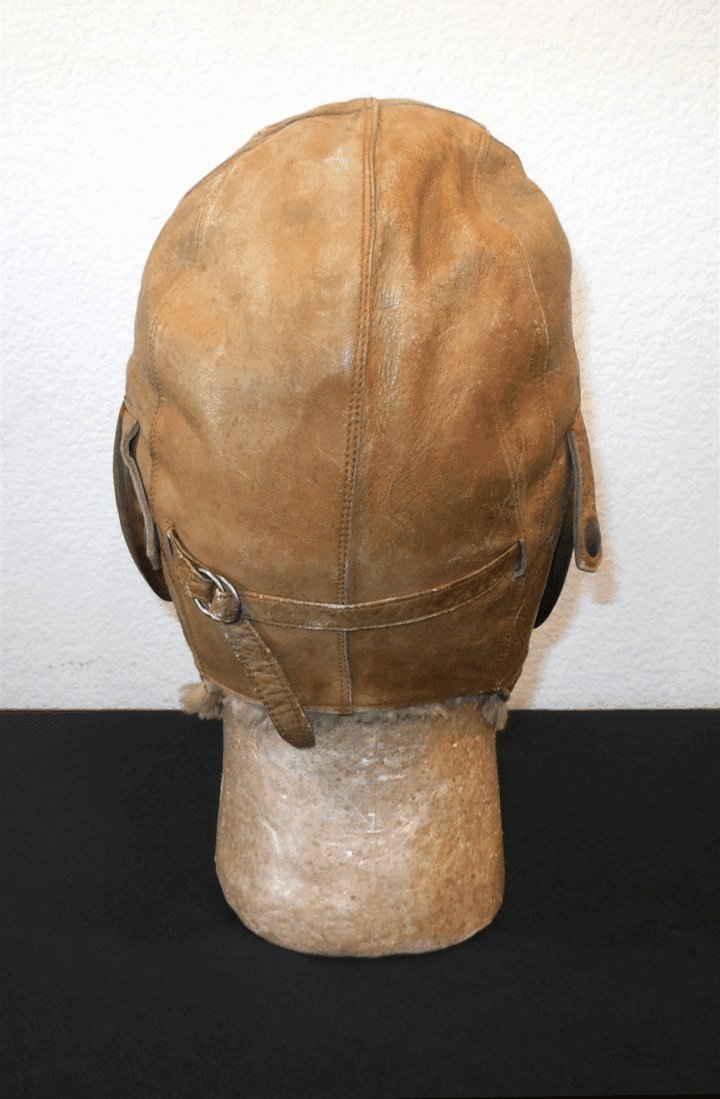 WW II Imperial Japanese Army – LEATHER FLIGHT HELMET – WINTER VERSION – NOS! — image 5