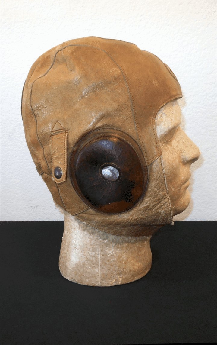 WW II Imperial Japanese Army – LEATHER FLIGHT HELMET – WINTER VERSION – NOS! — image 6