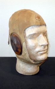 WW II Imperial Japanese Army – LEATHER FLIGHT HELMET – …