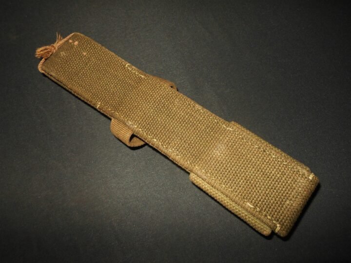 WW2German Wehrmacht K98 – TROPICAL GREEN CANVAS BAYONET FROG – RARE! — image 6