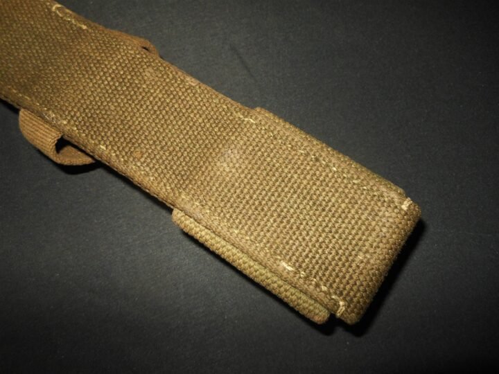 WW2German Wehrmacht K98 – TROPICAL GREEN CANVAS BAYONET FROG – RARE! — image 8