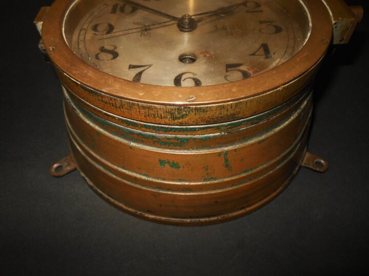 WW2 German Kriegsmarine Kieninger & Obergfell – U-BOAT & SHIP CLOCK – VERY NICE! — image 7