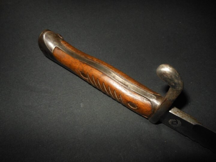 WW1 Prussian Army S98/05 mS Seitengewehr – SAWBACK BUTCHER BAYONET – VERY NICE! — image 12