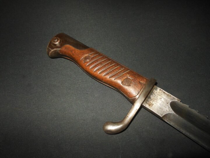 WW1 Prussian Army S98/05 mS Seitengewehr – SAWBACK BUTCHER BAYONET – VERY NICE! — image 7
