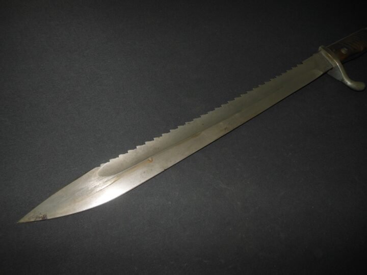 WW1 Prussian Army S98/05 mS Seitengewehr – SAWBACK BUTCHER BAYONET – MÖVE-WERKE — image 5