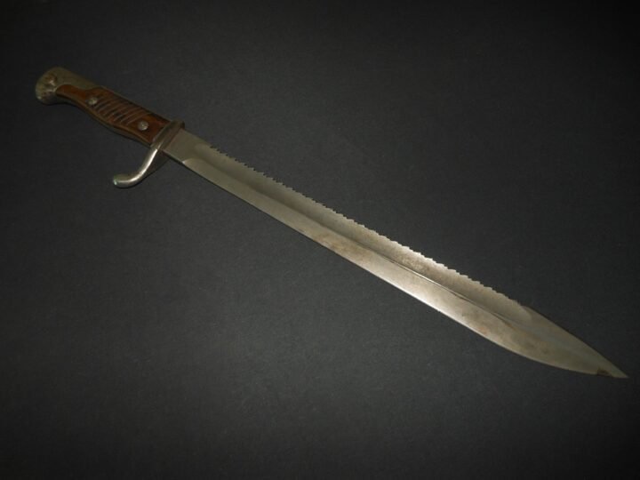 WW1 Prussian Army S98/05 mS Seitengewehr – SAWBACK BUTCHER BAYONET – MÖVE-WERKE — image 7