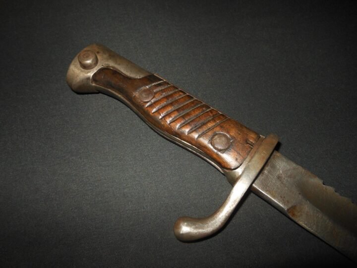 WW1 Prussian Army S98/05 mS Seitengewehr – SAWBACK BUTCHER BAYONET – VERY NICE! — image 10