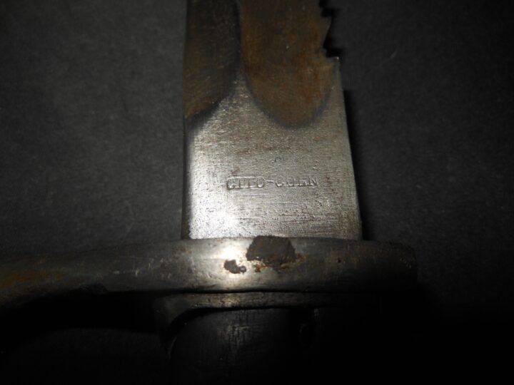 WW1 Prussian Army S98/05 mS Seitengewehr – SAWBACK BUTCHER BAYONET – VERY NICE! — image 13