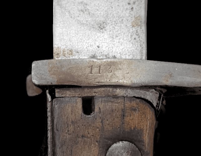 WW1 Prussian Army S98/05 mS Seitengewehr – SAWBACK BUTCHER BAYONET – VERY NICE! — image 14