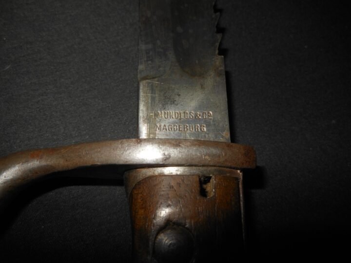 WW1 Prussian Army S98/05 mS Seitengewehr – SAWBACK BUTCHER BAYONET – VERY NICE! — image 11