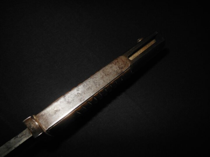 WW1 Prussian Army S98/05 mS Seitengewehr – SAWBACK BUTCHER BAYONET – VERY NICE! — image 6