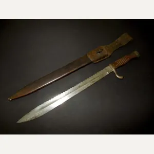 WW1 Prussian Army S98/05 mS Seitengewehr – SAWBACK BUTCHER BAYONET …