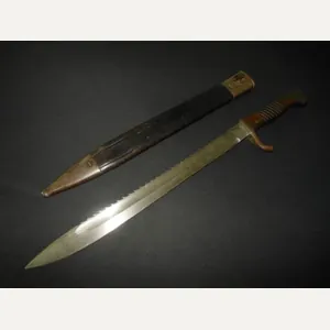 WW1 Prussian Army S98/05 mS Seitengewehr – SAWBACK BUTCHER BAYONET …