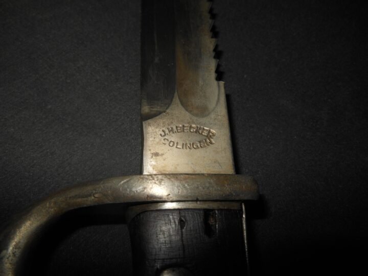 WW1 Prussian Army S98/05 mS Seitengewehr – SAWBACK BUTCHER BAYONET – DUAL MAKER! — image 10