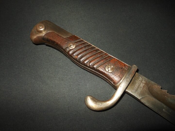 WW1 Prussian Army S98/05 mS Seitengewehr – SAWBACK BUTCHER BAYONET – DUAL MAKER! — image 7