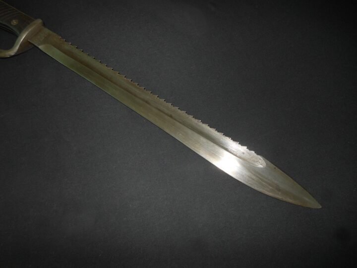 WW1 Prussian Army S98/05 mS Seitengewehr – SAWBACK BUTCHER BAYONET – DUAL MAKER! — image 8