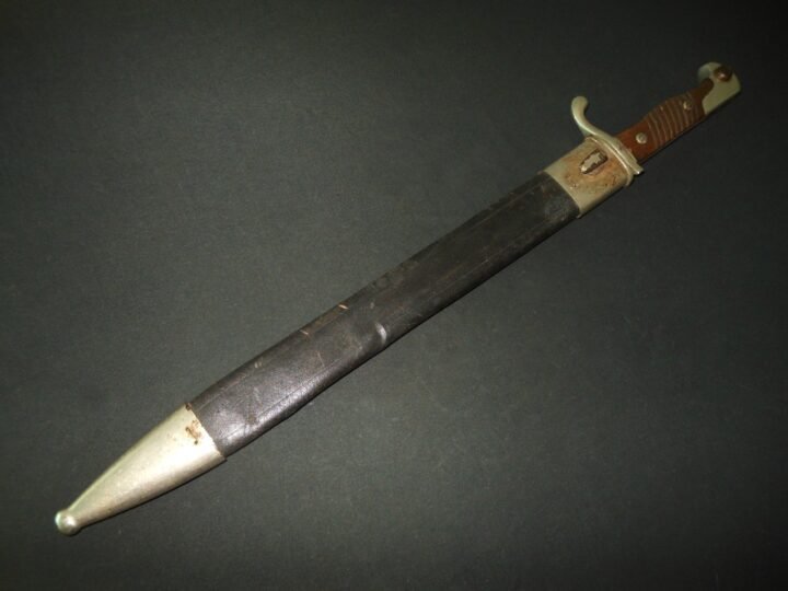 WW1 Prussian Army S98/05 mS Seitengewehr – SAWBACK BUTCHER BAYONET – VERY NICE! — image 2