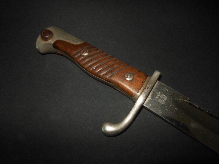 WW1 Prussian Army S98/05 mS Seitengewehr – SAWBACK BUTCHER BAYONET – VERY NICE! — image 8