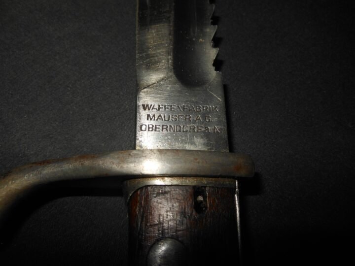 WW1 Prussian Army S98/05 mS Seitengewehr – SAWBACK BUTCHER BAYONET – VERY NICE! — image 12