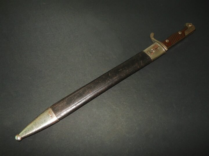 WW1 Prussian Army S98/05 mS Seitengewehr – SAWBACK BUTCHER BAYONET – VERY NICE! — image 2