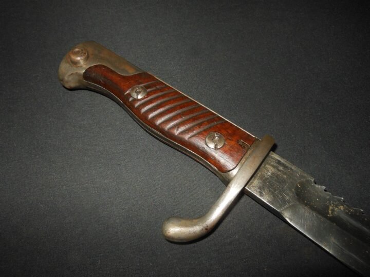 WW1 Prussian Army S98/05 mS Seitengewehr – SAWBACK BUTCHER BAYONET – VERY NICE! — image 8