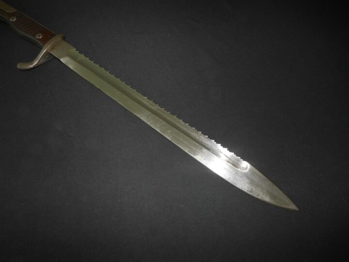 WW1 Prussian Army S98/05 mS Seitengewehr – SAWBACK BUTCHER BAYONET – VERY NICE! — image 9