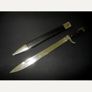 WW1 Prussian Army S98/05 mS Seitengewehr – SAWBACK BUTCHER BAYONET …