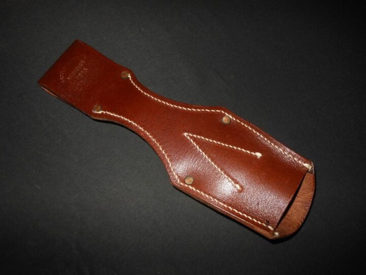 WW1 Prussian Heer Army – S98/05 LEATHER BUTCHER BAYONET FROG – REPRODUCTION NICE — image 2