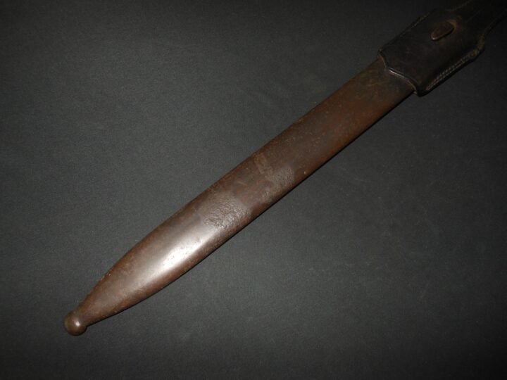 WW1 Bavarian Army S98/05 a.A. m.S. Seitengewehr – SAWBACK BUTCHER BAYONET – RARE — image 16