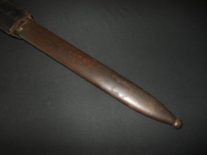 WW1 Bavarian Army S98/05 a.A. m.S. Seitengewehr – SAWBACK BUTCHER BAYONET – RARE — image 19
