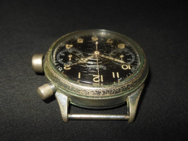 WW2 German Luftwaffe – HANHART CAL. 40 PILOT CHRONOGRAPH – SINGLE PUSHER – NICE! — image 4