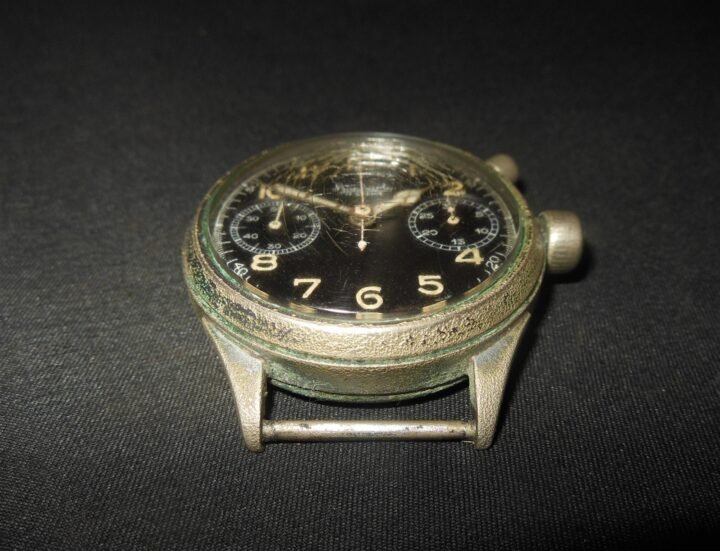 WW2 German Luftwaffe – HANHART CAL. 40 PILOT CHRONOGRAPH – SINGLE PUSHER – NICE! — image 6