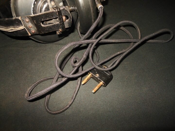 WW2 German Wehrmacht Dfh. a Kopfhörer – PANZER HEADSET – 1943 – #9 – VERY NICE! — image 3