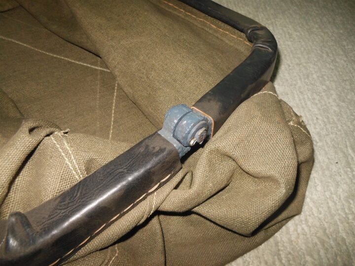 WW2 German Wehrmacht Hulsenfangsack- SPENT CASING BAG – 5cm KwK 39 – RESTORED! — image 11