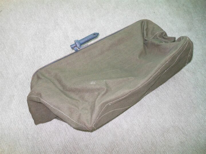 WW2 German Wehrmacht Hulsenfangsack- SPENT CASING BAG – 5cm KwK 39 – RESTORED! — image 12