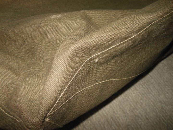 WW2 German Wehrmacht Hulsenfangsack- SPENT CASING BAG – 5cm KwK 39 – RESTORED! — image 13
