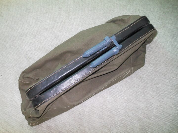 WW2 German Wehrmacht Hulsenfangsack- SPENT CASING BAG – 5cm KwK 39 – RESTORED! — image 14