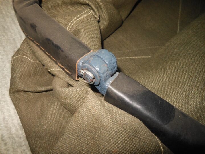 WW2 German Wehrmacht Hulsenfangsack- SPENT CASING BAG – 5cm KwK 39 – RESTORED! — image 4