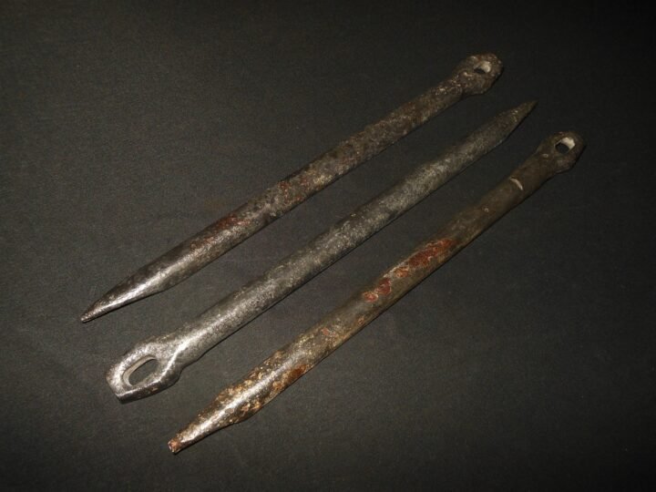 WW1 Prussian Heer Zeltausrüstung – TENT POLE & PIN CARRY BAG W/CONTENTS – NICE! — image 10