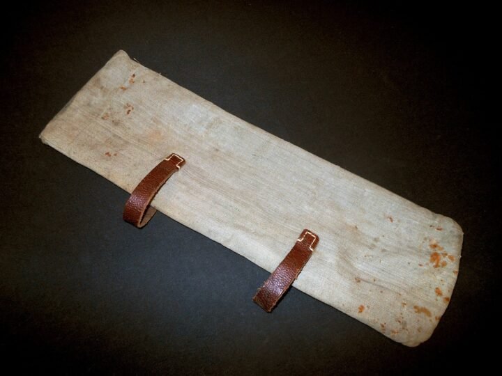 WW1 Prussian Heer Zeltausrüstung – TENT POLE & PIN CARRY BAG W/CONTENTS – NICE! — image 8