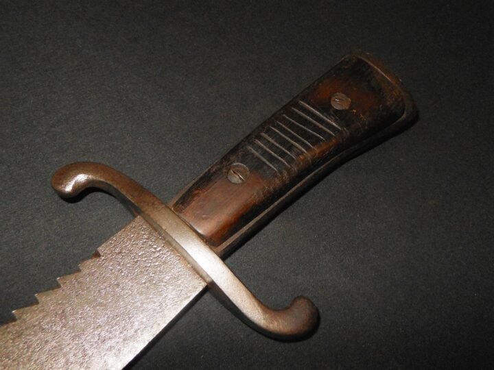 WW2 German Luftwaffe – PILOT SURVIVAL MACHETE – SAWBACK – ALCOSO – Me109 – RARE! — image 4