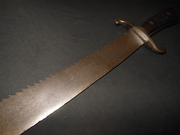 WW2 German Luftwaffe – PILOT SURVIVAL MACHETE – SAWBACK – ALCOSO – Me109 – RARE! — image 5