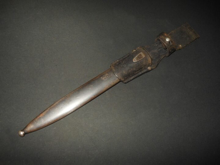 WW2 German Wehrmacht – S/155 K – BAYONET & SCABBARD – 1934 – EARLY – RARE! — image 12