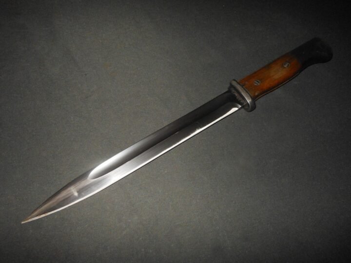 WW2 German Wehrmacht – S/155 K – BAYONET & SCABBARD – 1934 – EARLY – RARE! — image 2