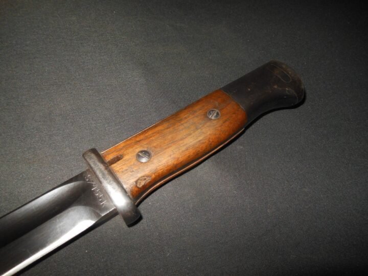WW2 German Wehrmacht – S/155 K – BAYONET & SCABBARD – 1934 – EARLY – RARE! — image 3