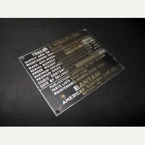 WW2 US Army – BANTAM T-3 ¼ TON JEEP TRAILER …