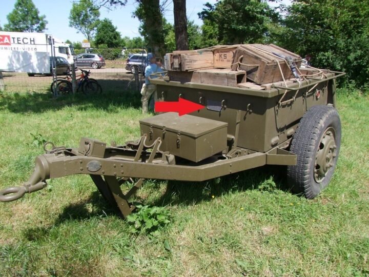 WW2 US Army – M10 AMMUNITION TRAILER LOADING DATA PLATE – VERY NICE! — image 8