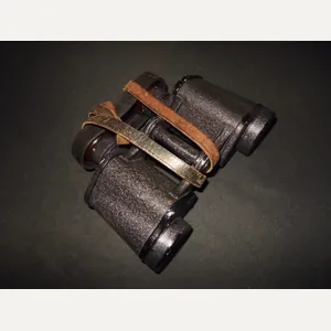 WW2 German Wehrmacht Dienstglas – 6×30 BINOCULARS – BLACK CRACKLE …