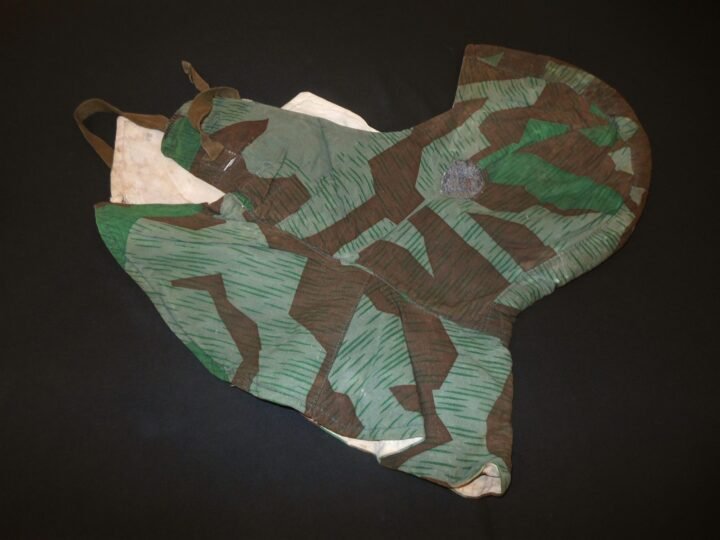 WW2 German Wehrmacht Kopfhaube – REVERSIBLE CAMOUFLAGE HOOD – SPLINTERTARNMUSTER — image 7